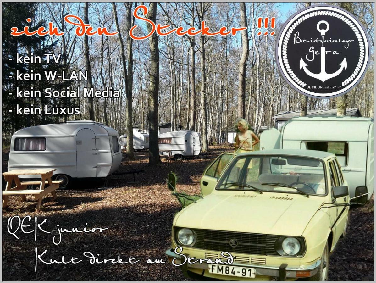 Ddr Wohnwagen Qek Direkt Am Strand Dranske Exterior photo